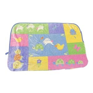 Vintage Carters Tykes Duck Bunny Chick Baby Blanket 29 X 44 READ